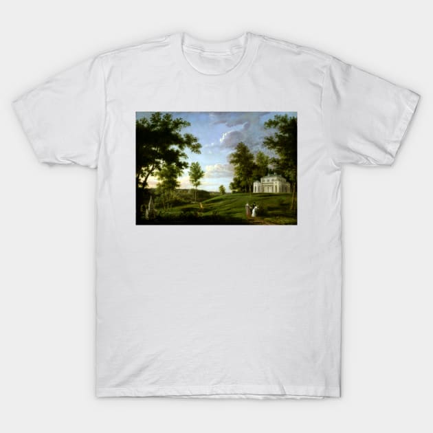 Thomas Birch Southeast View of ​“Sedgeley Park,” the Country Seat of James Cowles Fisher, Esq T-Shirt by pdpress